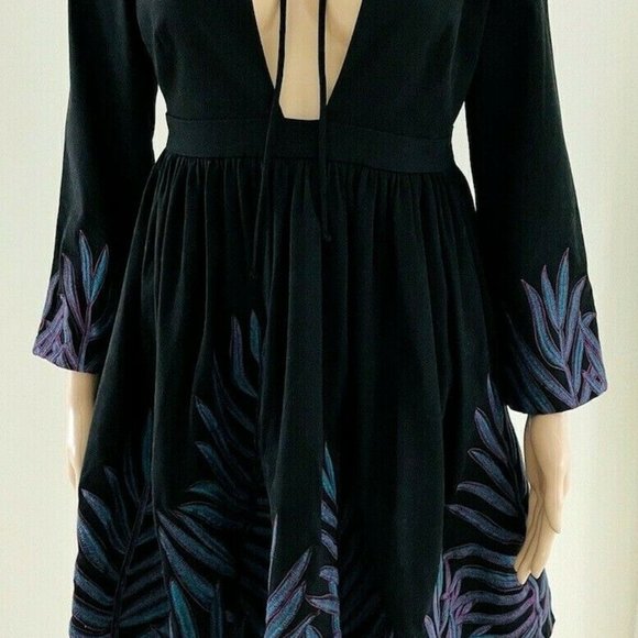 MARA HOFFMAN RUNWAY Leaf Embroidered Babydoll Deep - Picture 3 of 3